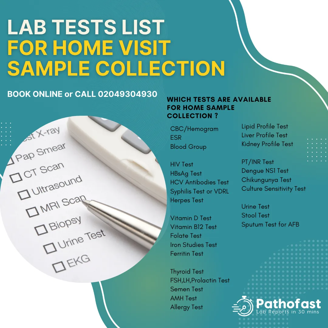 Lab Tests Available for Home Sample Collection in Pune
