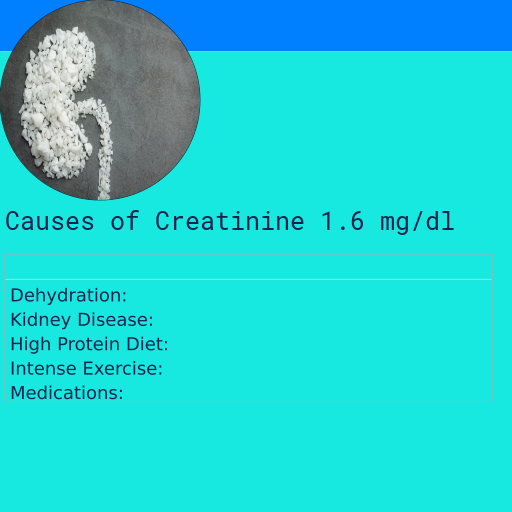 Causes of Creatinine 1.6