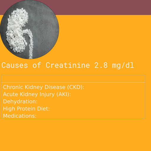 Causes of Creatinine 2.8