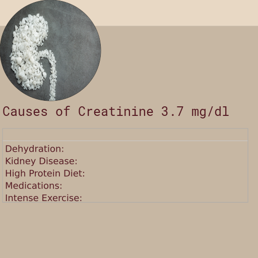 Causes of Creatinine 3.7