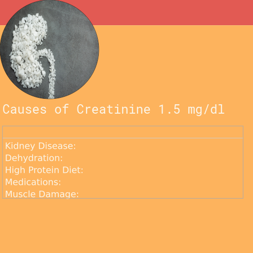 Causes of Creatinine 1.5