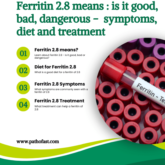 Ferritin 2.8 means : Is it normal, good, bad or dangerous