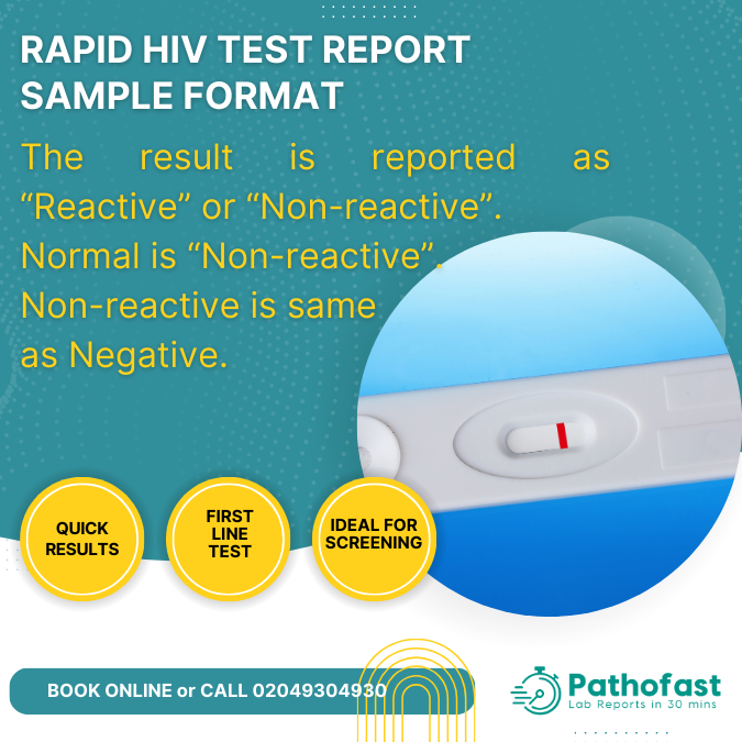 Understanding a 4th generation HIV rapid test report