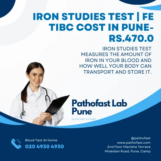 Iron studies  Test | Fe TIBC Cost in Pune