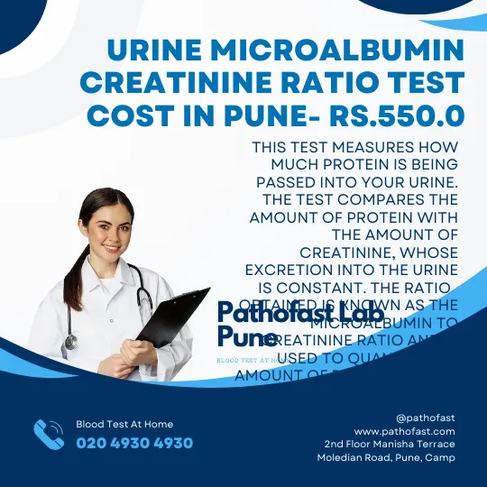 Urine Microalbumin Creatinine ratio Cost in Pune