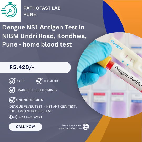 Dengue test in NIBM Undri Road, Kondhwa