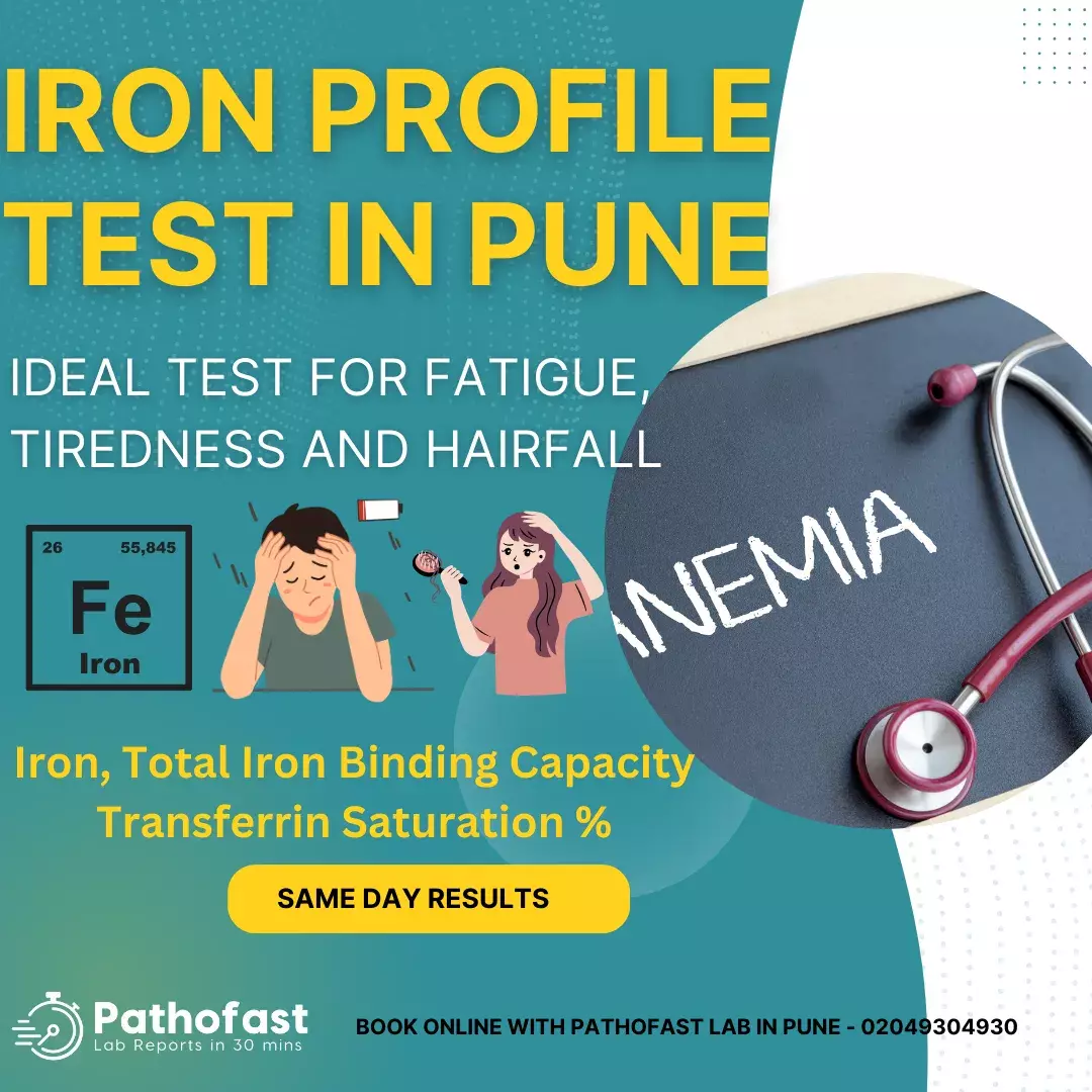 Iron Profile Test in Pune - Iron - Total Iron Binding Capacity - Transferrin Saturation Test