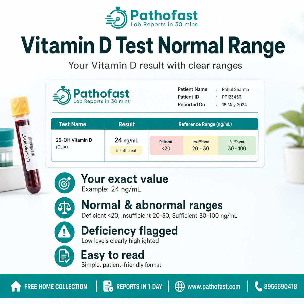 What is included in a Vitamin D Test report - Pathofast Lab Pune